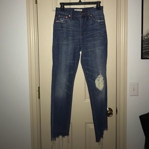 Brand New Madewell Straight Leg Medium Wash Jean